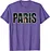 letter printed t-shirt purple